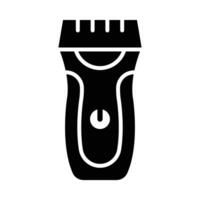 elétrico barbeador vetor glifo ícone para pessoal e comercial usar.