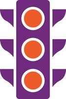 ilustração de design de ícone de vetor de semáforos