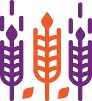 ilustração de design de ícone de vetor de trigo