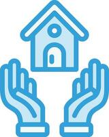 ilustração de design de ícone de vetor de seguro de casa