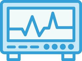 ilustração de design de ícone de vetor de monitor ecg