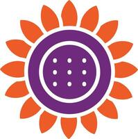 ilustração de design de ícone de vetor de flor de sol