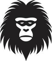 babuíno majestade marca babuíno clã insígnia vetor