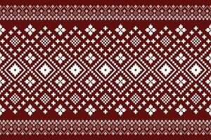 vermelho tradicional étnico padronizar paisley flor ikat fundo abstrato asteca africano indonésio indiano desatado padronizar para tecido impressão pano vestir tapete cortinas e sarongue vetor