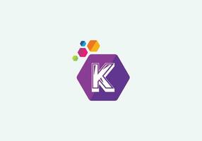 design de logotipo de letras iniciais modernas de letras k abstratas vetor