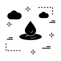 ícone de gota de água de vetor