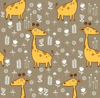 bebê desatado padronizar. fofa girafa . criativo escandinavo crianças textura para tecido, têxtil, papel de parede, vestuário. ilustração dentro pastel cores. ilustração. Alto qualidade ilustração vetor