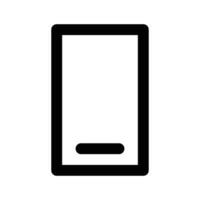 Smartphone ícone vetor. plano Preto símbolo em branco fundo. ilustração vetor