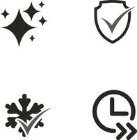 sinal, ícone, símbolo. curto ciclo, frio, proteção vetor