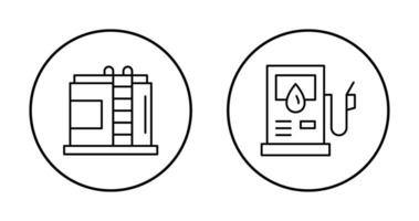 água tanque e gasolina bomba ícone vetor