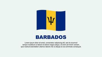 barbados bandeira abstrato fundo Projeto modelo. barbados independência dia bandeira social meios de comunicação vetor ilustração. barbados fundo