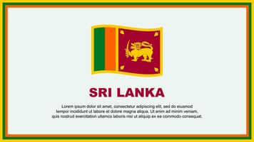 sri lanka bandeira abstrato fundo Projeto modelo. sri lanka independência dia bandeira social meios de comunicação vetor ilustração. sri lanka bandeira