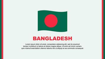 Bangladesh bandeira abstrato fundo Projeto modelo. Bangladesh independência dia bandeira social meios de comunicação vetor ilustração. Bangladesh desenho animado