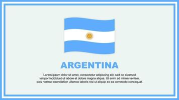 Argentina bandeira abstrato fundo Projeto modelo. Argentina independência dia bandeira social meios de comunicação vetor ilustração. Argentina bandeira