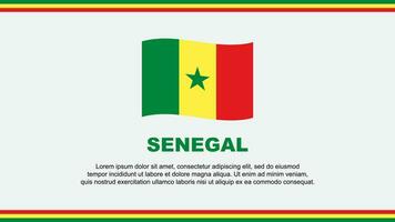 Senegal bandeira abstrato fundo Projeto modelo. Senegal independência dia bandeira social meios de comunicação vetor ilustração. Senegal Projeto