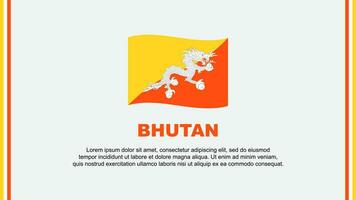 Butão bandeira abstrato fundo Projeto modelo. Butão independência dia bandeira social meios de comunicação vetor ilustração. Butão desenho animado