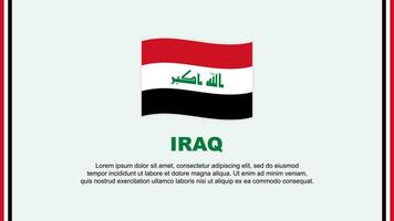 Iraque bandeira abstrato fundo Projeto modelo. Iraque independência dia bandeira social meios de comunicação vetor ilustração. Iraque Projeto