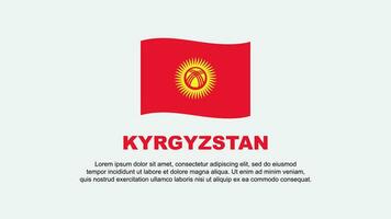 Quirguistão bandeira abstrato fundo Projeto modelo. Quirguistão independência dia bandeira social meios de comunicação vetor ilustração. Quirguistão fundo