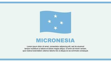 Micronésia bandeira abstrato fundo Projeto modelo. Micronésia independência dia bandeira social meios de comunicação vetor ilustração. Micronésia Projeto