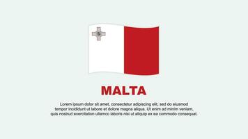 Malta bandeira abstrato fundo Projeto modelo. Malta independência dia bandeira social meios de comunicação vetor ilustração. Malta fundo