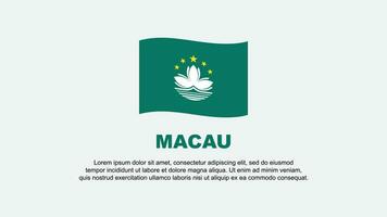 macau bandeira abstrato fundo Projeto modelo. macau independência dia bandeira social meios de comunicação vetor ilustração. macau fundo