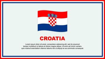 Croácia bandeira abstrato fundo Projeto modelo. Croácia independência dia bandeira social meios de comunicação vetor ilustração. Croácia bandeira