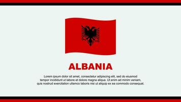 Albânia bandeira abstrato fundo Projeto modelo. Albânia independência dia bandeira social meios de comunicação vetor ilustração. Albânia Projeto