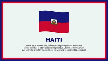 Haiti bandeira abstrato fundo Projeto modelo. Haiti independência dia bandeira social meios de comunicação vetor ilustração. Haiti bandeira