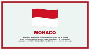 Mônaco bandeira abstrato fundo Projeto modelo. Mônaco independência dia bandeira social meios de comunicação vetor ilustração. Mônaco bandeira