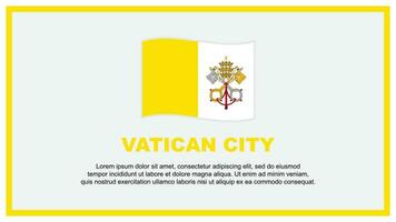 Vaticano cidade bandeira abstrato fundo Projeto modelo. Vaticano cidade independência dia bandeira social meios de comunicação vetor ilustração. Vaticano cidade bandeira