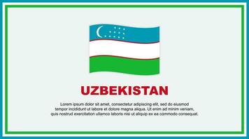 uzbequistão bandeira abstrato fundo Projeto modelo. uzbequistão independência dia bandeira social meios de comunicação vetor ilustração. uzbequistão bandeira