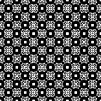 padrão abstrato sem emenda preto e branco. fundo e pano de fundo. design ornamental em tons de cinza. vetor