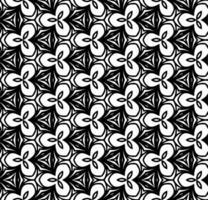 padrão abstrato sem costura preto e branco. fundo e pano de fundo. projeto ornamental em tons de cinza. ornamentos em mosaico. ilustração gráfica vetorial. vetor