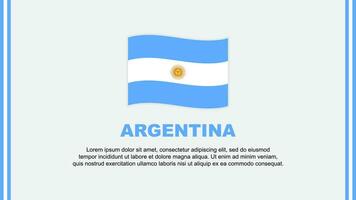 Argentina bandeira abstrato fundo Projeto modelo. Argentina independência dia bandeira social meios de comunicação vetor ilustração. Argentina desenho animado