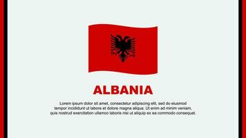 Albânia bandeira abstrato fundo Projeto modelo. Albânia independência dia bandeira social meios de comunicação vetor ilustração. Albânia desenho animado
