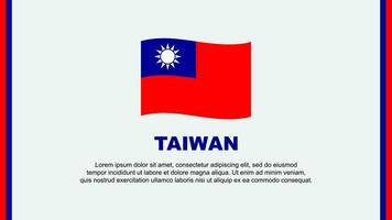 Taiwan bandeira abstrato fundo Projeto modelo. Taiwan independência dia bandeira social meios de comunicação vetor ilustração. Taiwan desenho animado