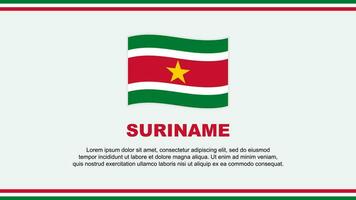 suriname bandeira abstrato fundo Projeto modelo. suriname independência dia bandeira social meios de comunicação vetor ilustração. suriname Projeto