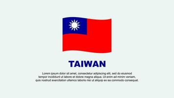 Taiwan bandeira abstrato fundo Projeto modelo. Taiwan independência dia bandeira social meios de comunicação vetor ilustração. Taiwan fundo