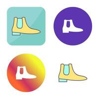 ícone de vetor de botas masculinas