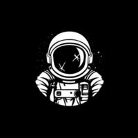 astronauta, Preto e branco vetor ilustração