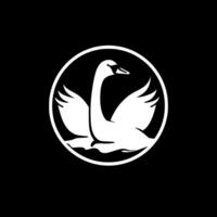 cisne - minimalista e plano logotipo - vetor ilustração