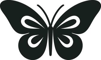 elegante elegância Preto borboleta Projeto noir charme leva asa borboleta símbolo vetor