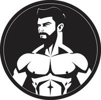 flexão arte Preto vetor Projeto do muscular mostruário campeões poder monocromático tributo para fisiculturistas domínio dentro vetor