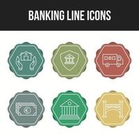 ícones bancários exclusivos para uso pessoal e comercial vetor