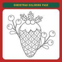 alegre Natal fichas de trabalho e coloração página para crianças. inverno atividade página para crianças vetor