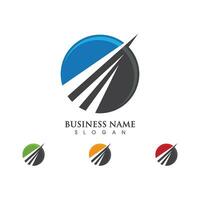 modelo de logotipo de finanças empresariais vetor