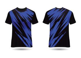 design de esporte de t-shirt. camisa de corrida. vista frontal e traseira uniforme. vetor