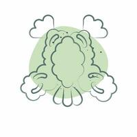 ícone tempura. relacionado para Sushi símbolo. cor local estilo. simples Projeto editável. simples ilustração vetor