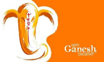 lord ganpati background para o festival ganesh chaturthi da índia vetor