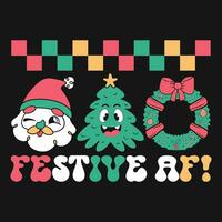 design de camiseta de vetor de natal